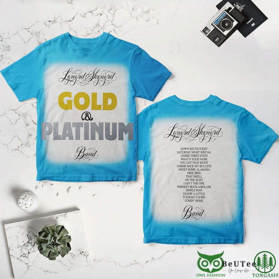 LYNYRD SYNYRD Gold & Platinum ROCK 3D T-shirt