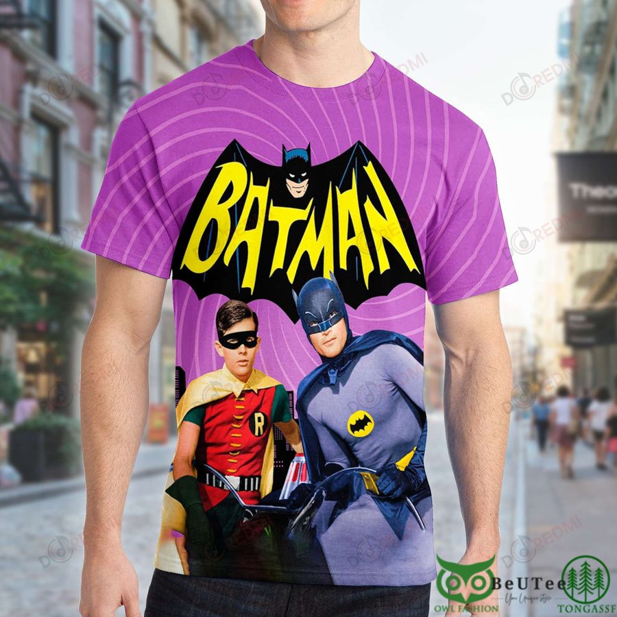 Batman and Robin Purple 3D T-shirt