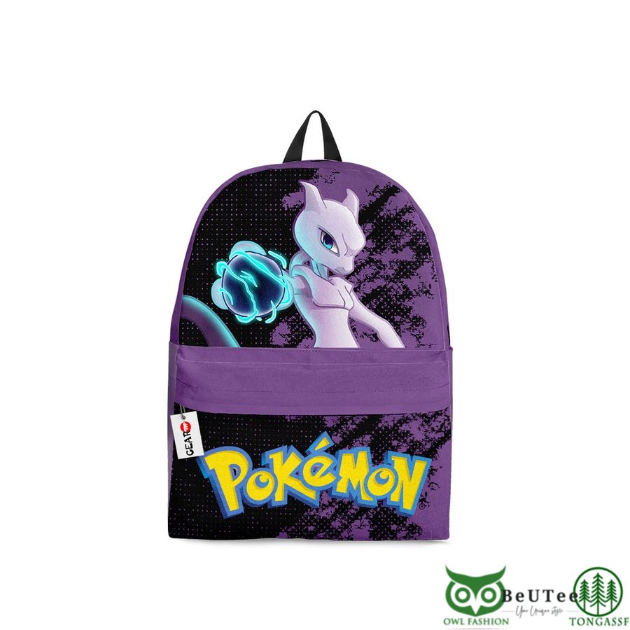 Mewtwo Backpack Custom Anime Pokemon Bag Gifts for Otaku