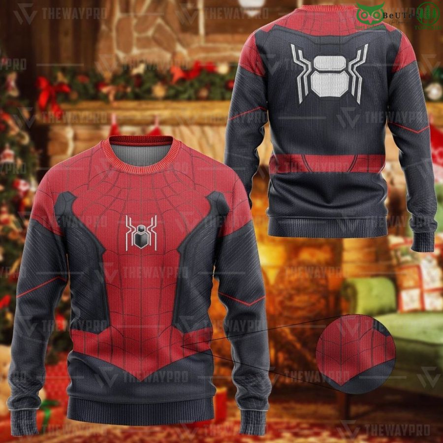 111 Movie Superhero Spiderman No Way Home Stark Suit Custom Imitation Knitted Ugly Sweater