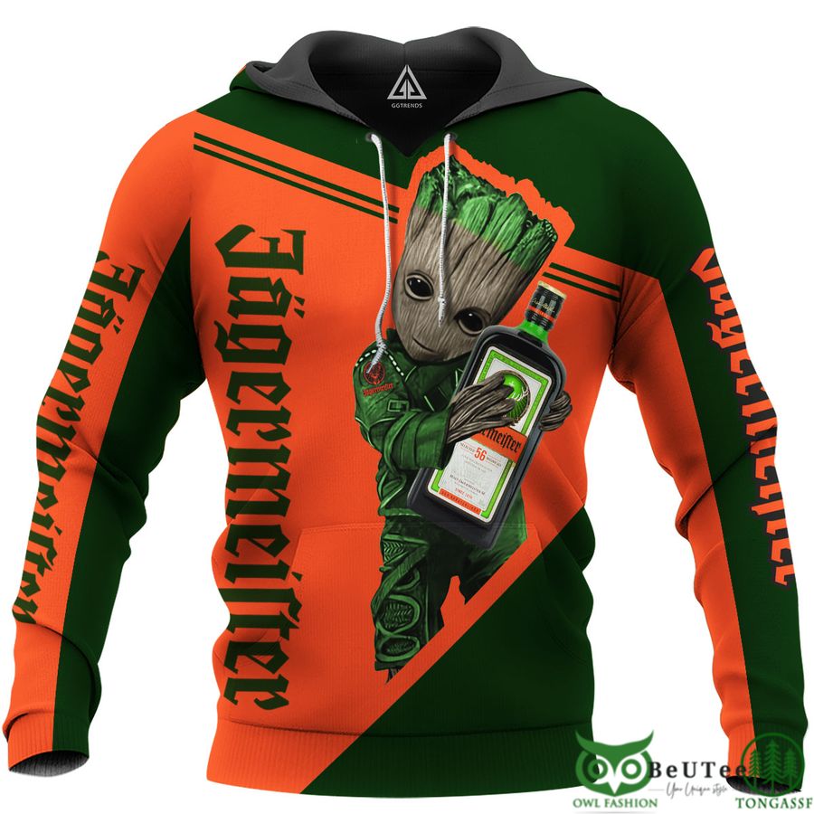 Groot Hug Jägermeister 3D Hoodie Tshirt Sweatshirt