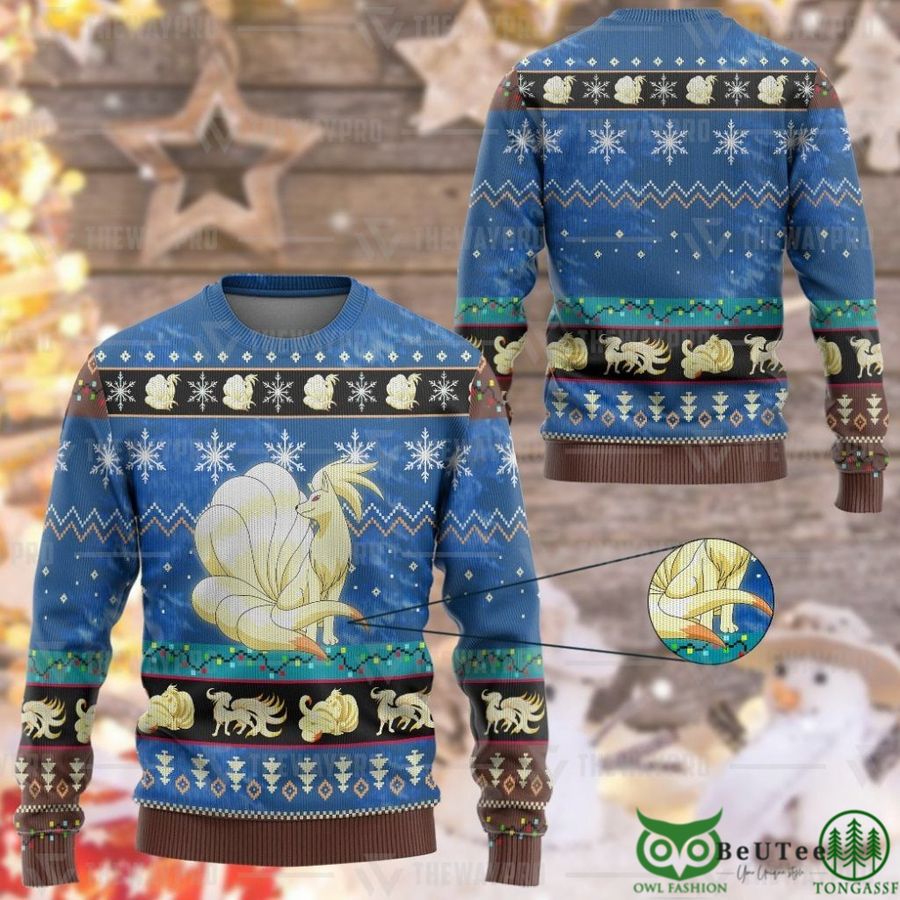 Ninetales Custom Imitation Knitted Sweatshirt