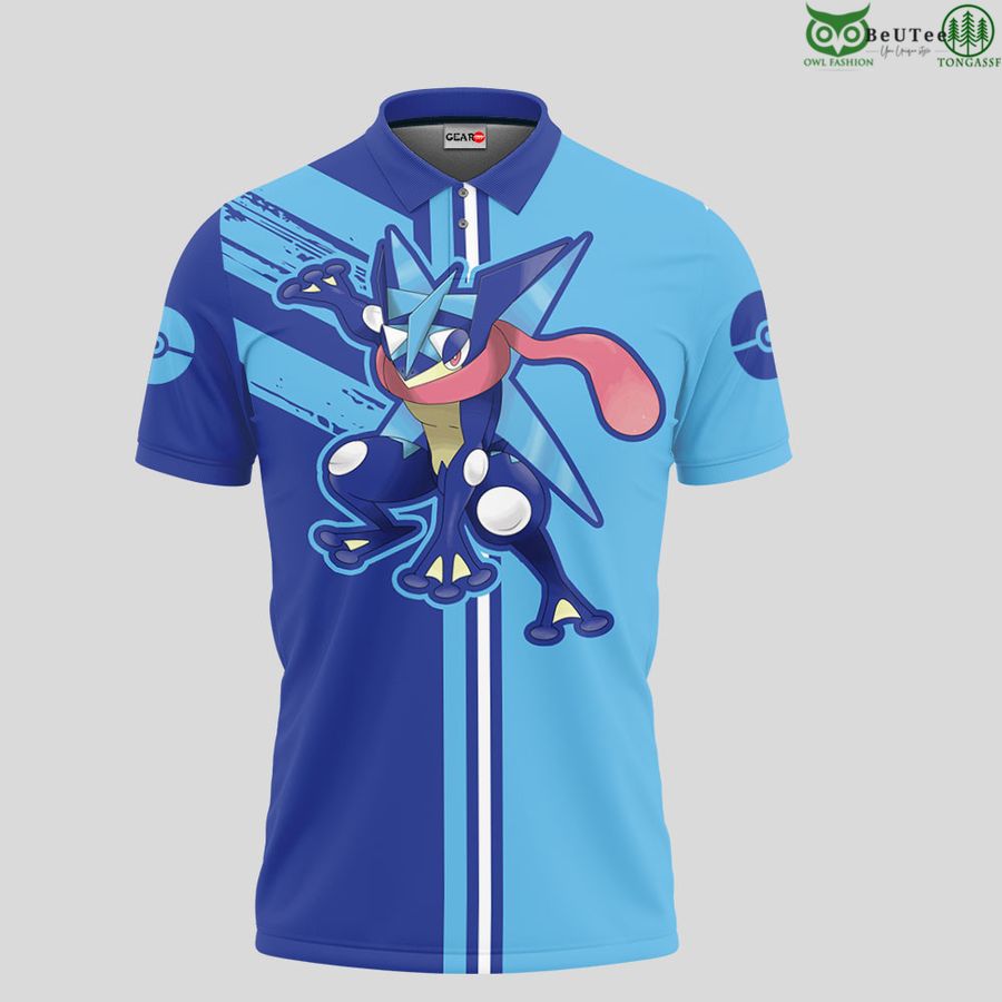 123 Greninja Polo Shirts Pokemon Anime
