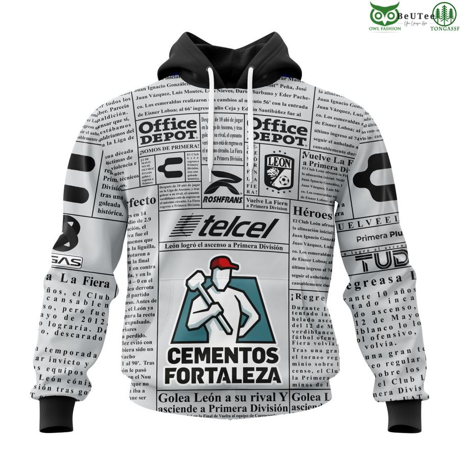 LIGA MX Club Leon Away Kits 3D Hoodie T-shirt