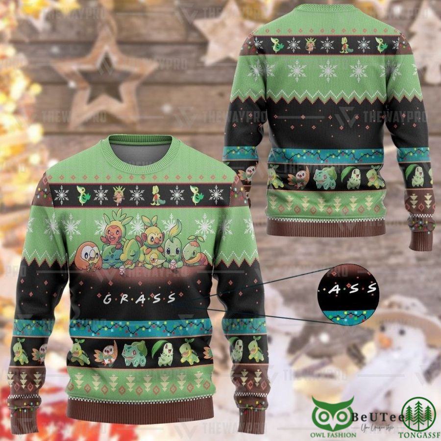 Grass Custom Imitation Knitted Sweatshirt