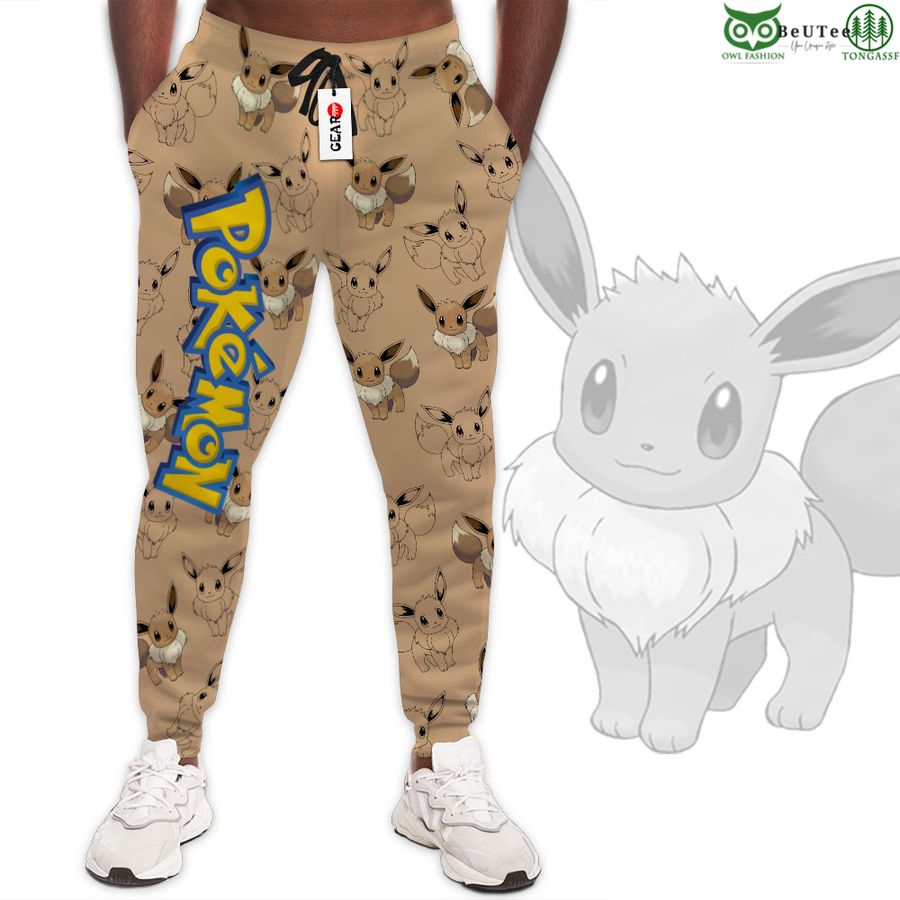 148 Eevee Joggers Custom Anime Pokemon Sweatpants For Otaku