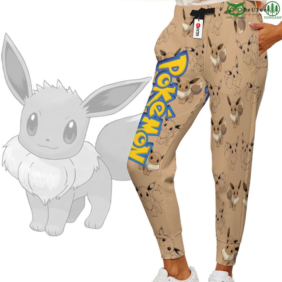 149 Eevee Joggers Custom Anime Pokemon Sweatpants For Otaku