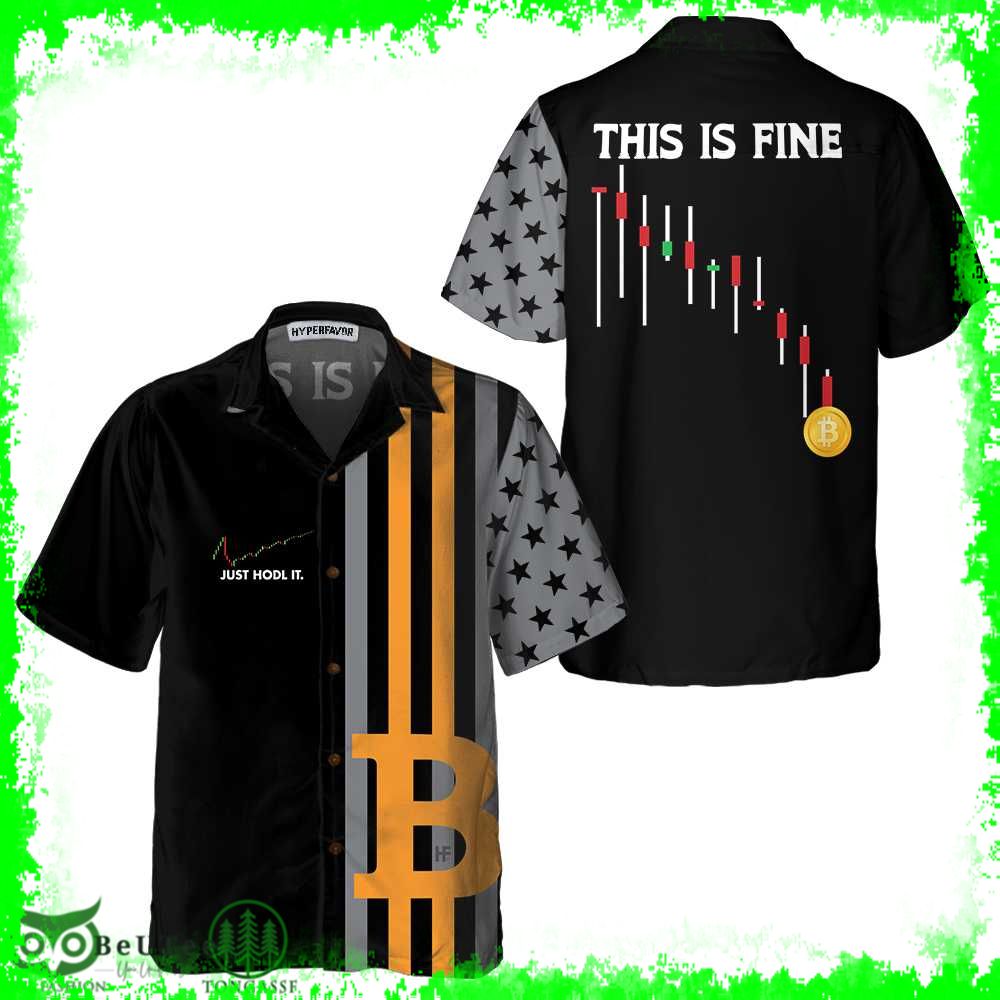Bitcoin Just Hold It Hawaiian Shirt BTC