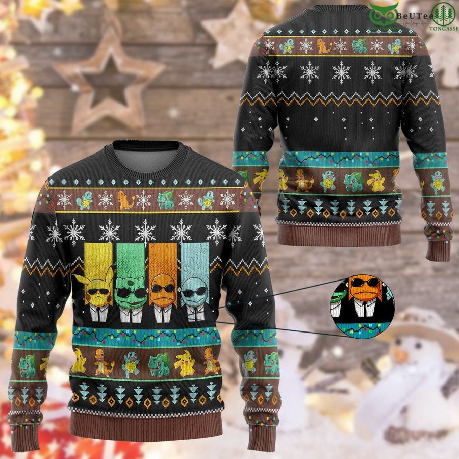 162 Pokemon Reservoir Mons Custom Imitation Knitted Sweatshirt