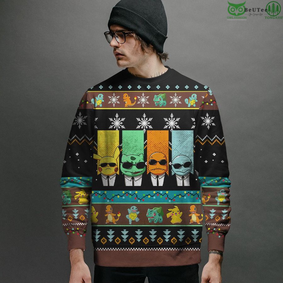 163 Pokemon Reservoir Mons Custom Imitation Knitted Sweatshirt