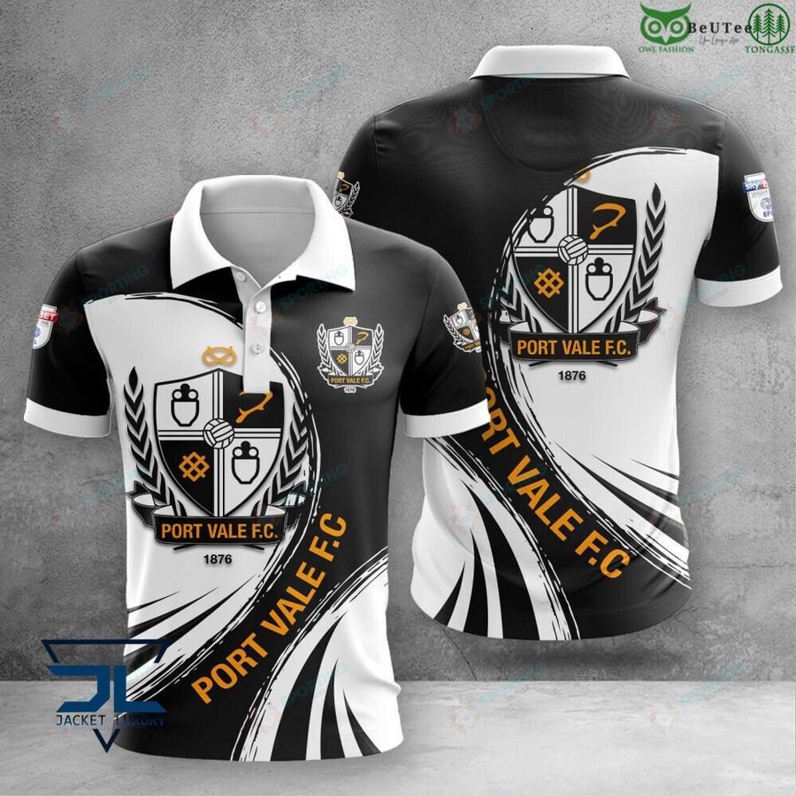 Port Vale 3D Polo T-Shirt Hoodie