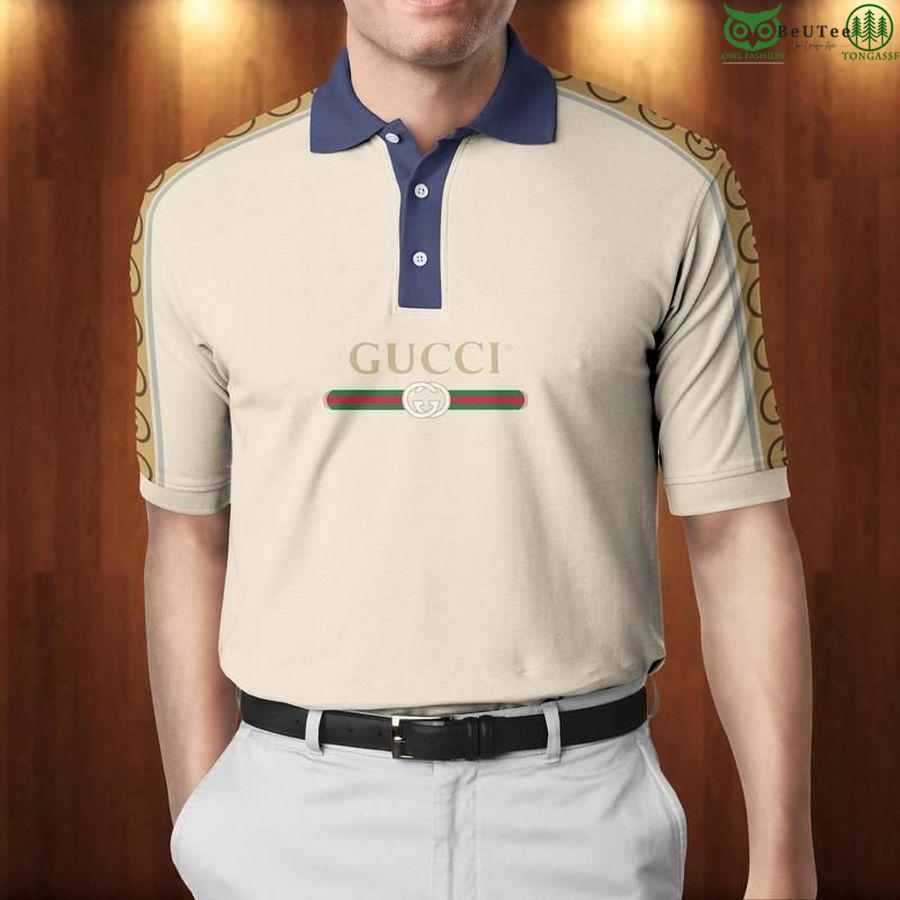 176 Gucci gold shoulder LIMITED EDITION PREMIUM POLO SHIRT