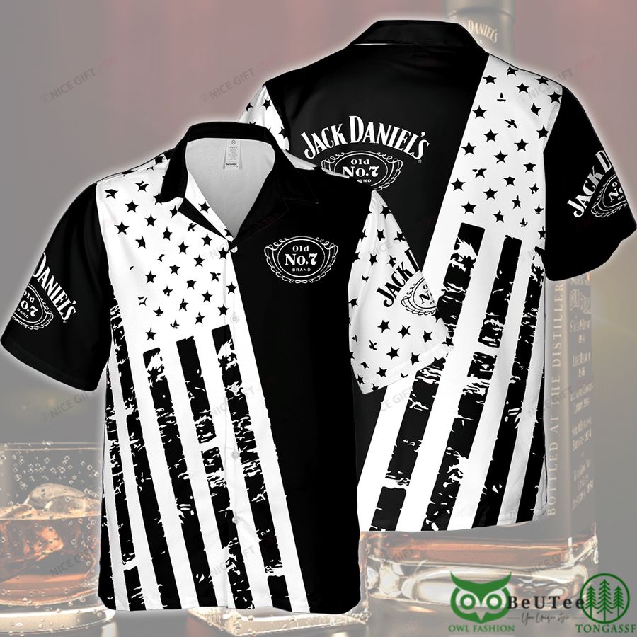 Jack Daniel's Black Star and Lines Hawaii 3D Shirt 