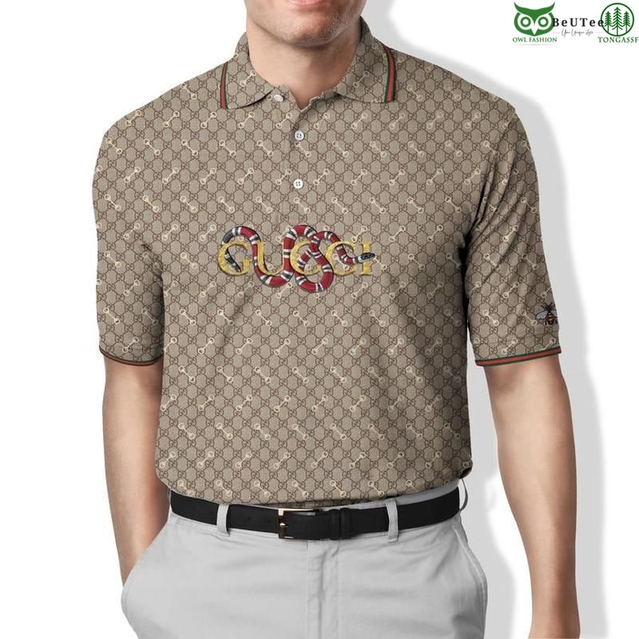 184 Gucci red snake LIMITED EDITION PREMIUM POLO SHIRT