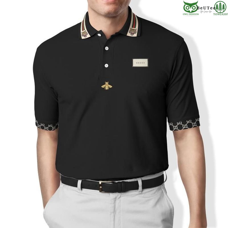 186 Gucci gold bee LIMITED EDITION PREMIUM POLO SHIRT