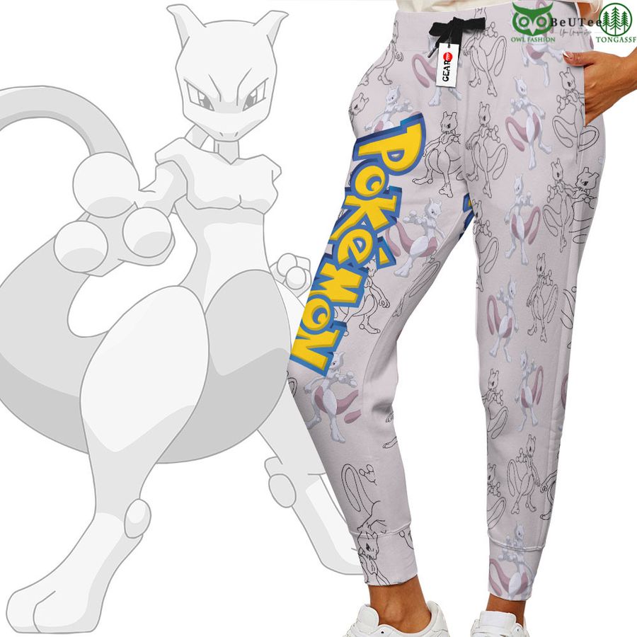 189 Mewtwo Joggers Custom Anime Pokemon Sweatpants For Otaku