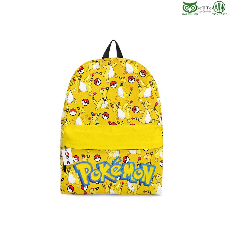 190 Ampharos Backpack Pokemon Anime Bag Gifts Ideas for Otaku