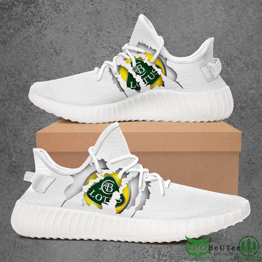 Lotus Car Yeezy Sneakers Shoes White
