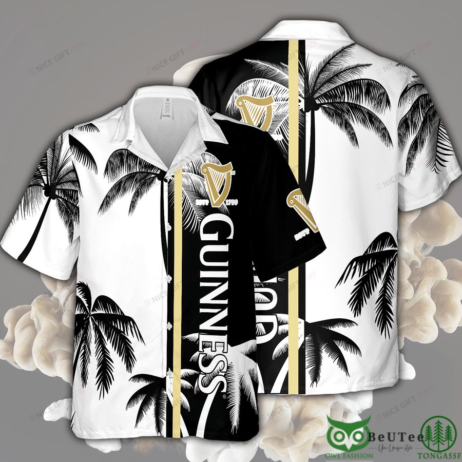 24 Guinness White Black Half Hawaii 3D Shirt