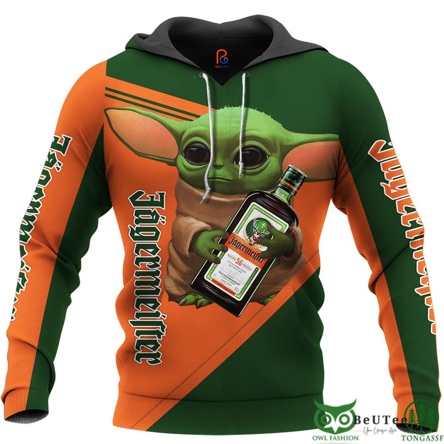 Jedi Master Hug Jägermeister 3D Hoodie Tshirt Sweatshirt