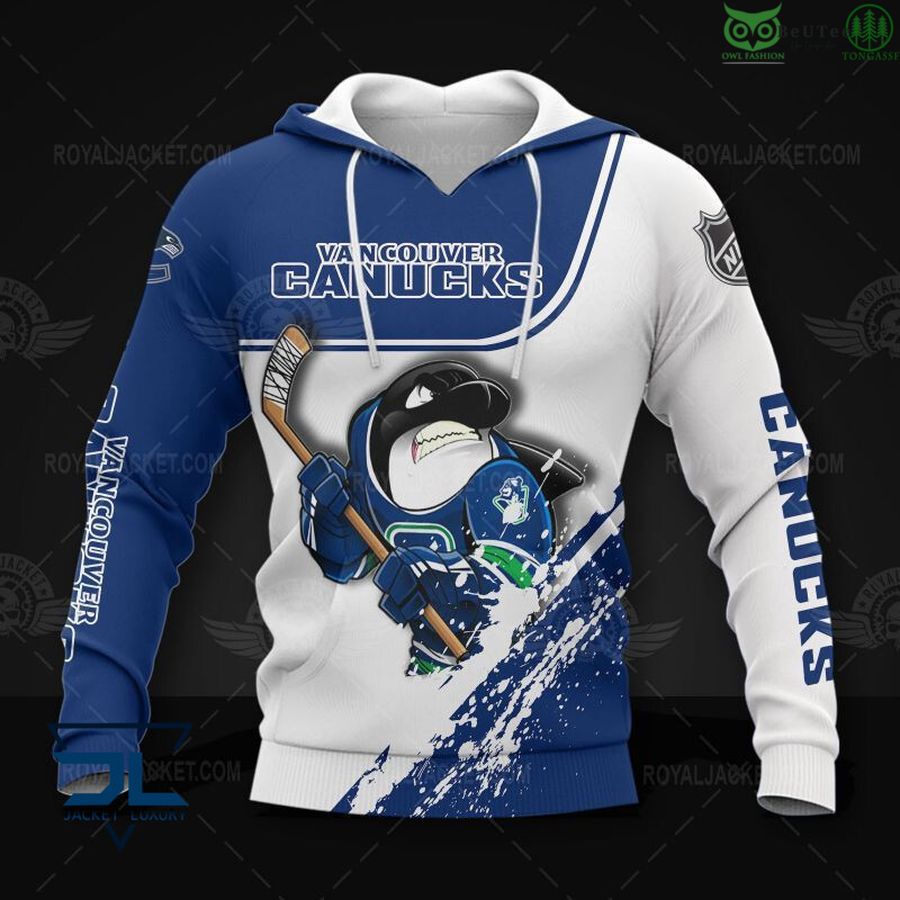 21 National Hockey League Vancouver Canucks NHL Printed Hoodie Sweatshirt Tshirt