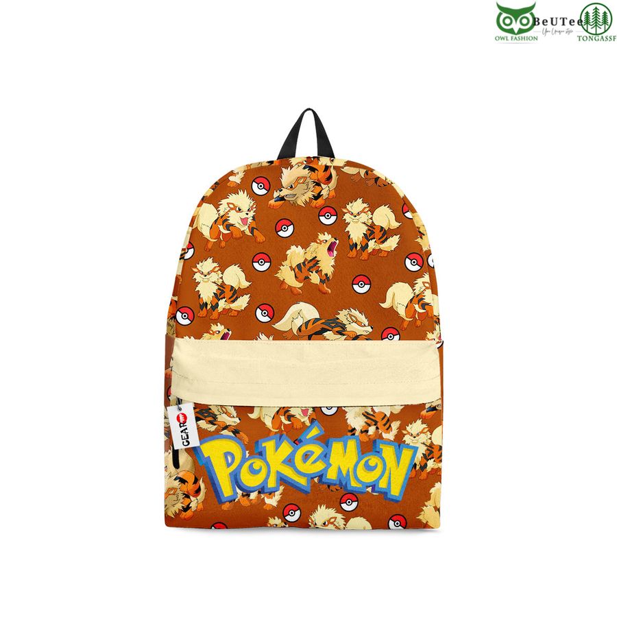 214 Arcanine Backpack Pokemon Anime Bag Gifts Ideas for Otaku