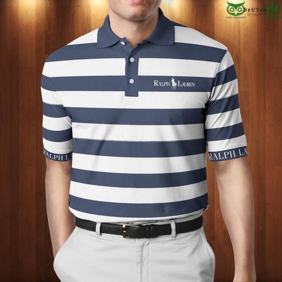 216 Ralph Lauren navy stripes Polo Shirt For Men