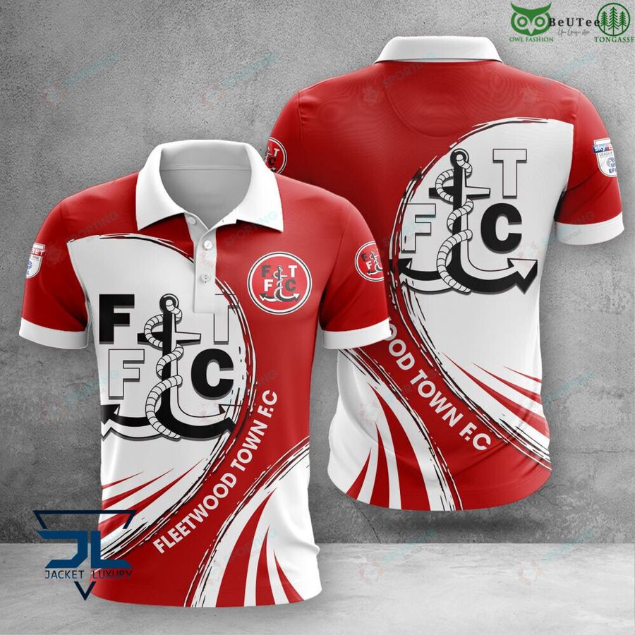 Fleetwood Town F.C 3D Polo T-Shirt Hoodie