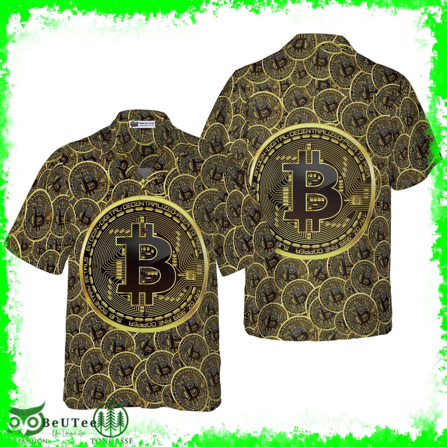 Bitcoins BTC Hawaiian Shirt BTC