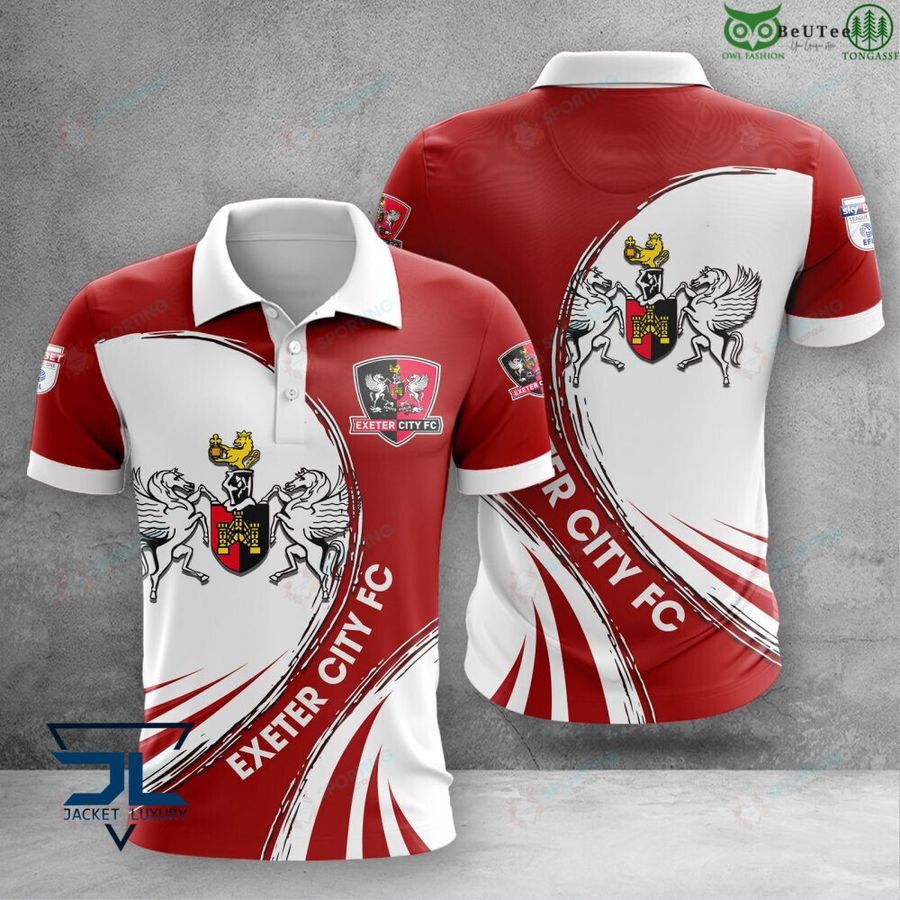 Exeter City 3D Polo T-Shirt Hoodie