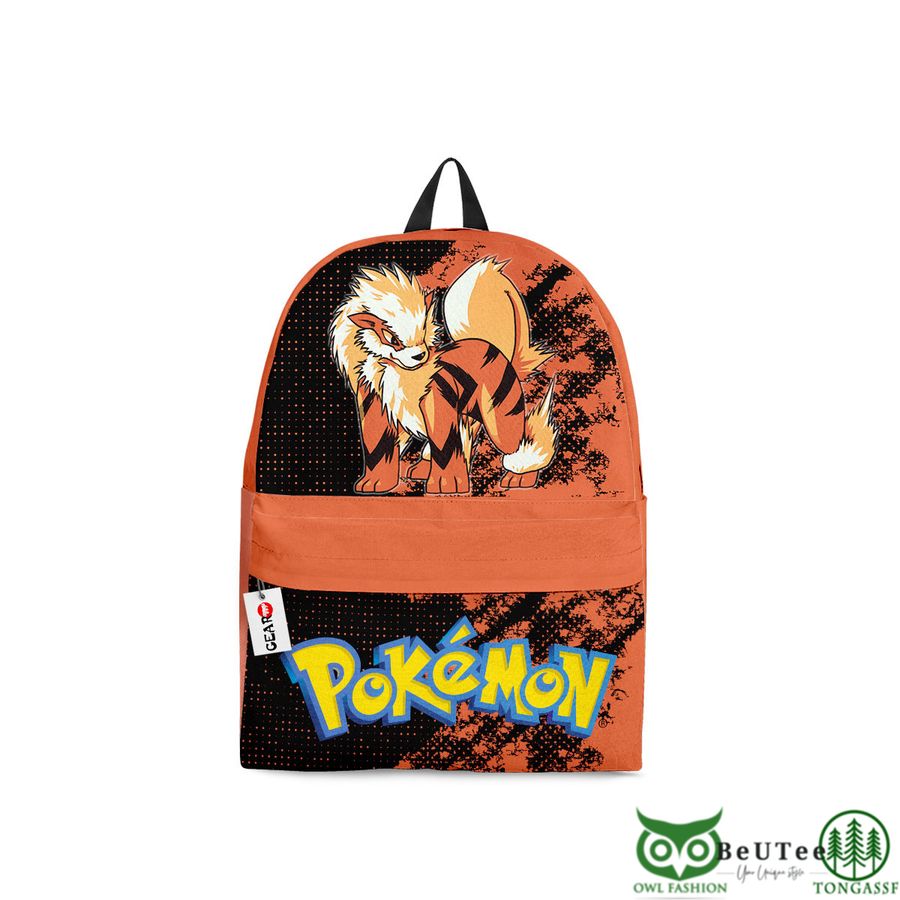 Arcanine Backpack Custom Anime Pokemon Bag Gifts for Otaku