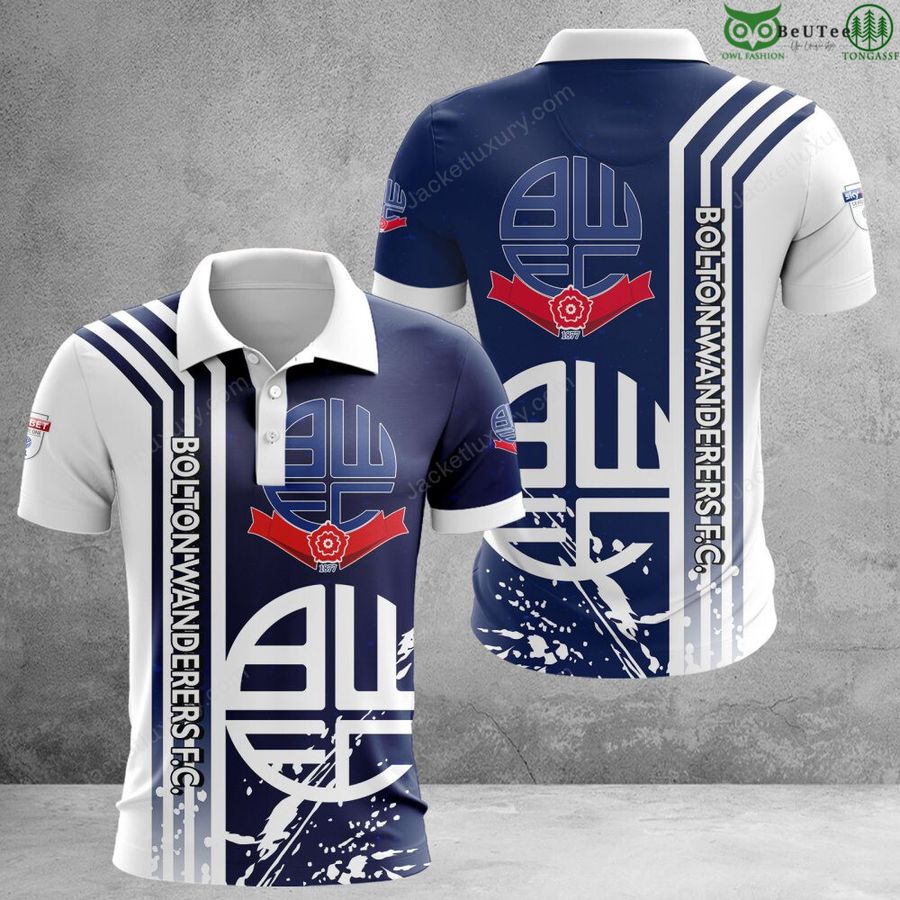 Bolton Wanderers EPL Football 3D Polo T-Shirt Hoodie