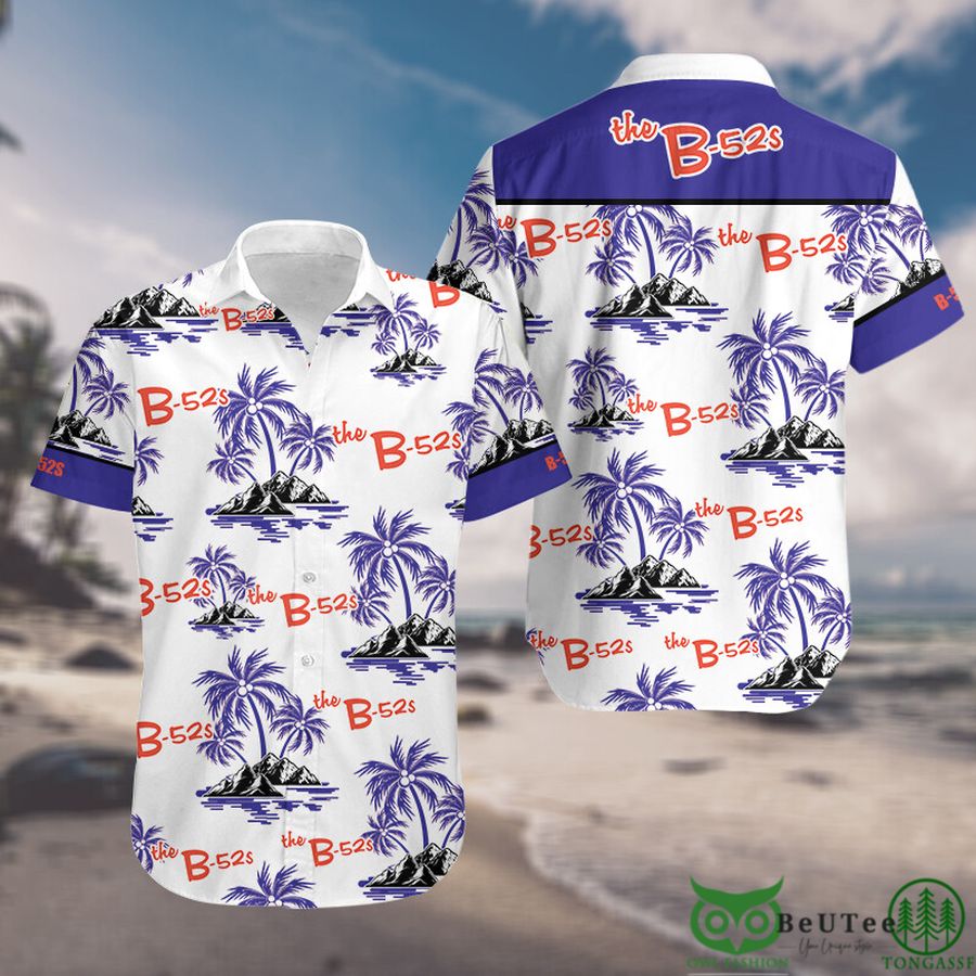 B-52s Palm Tree Hawaiian shirt Rock