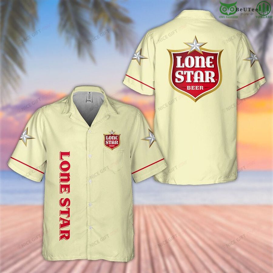 Lone Star beer whiskey aloha Hawaiian 3D Shirt
