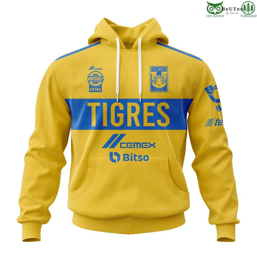 LIGA MX Tiger UANL Home Kits 3D Hoodie T-shirt
