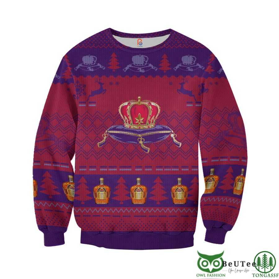 47 Crown Royal Ugly Pattern 3D Hoodie Tshirt Sweatshirt