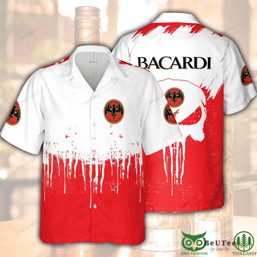 Bacardi Color Drop Red Hawaii 3D Shirt 