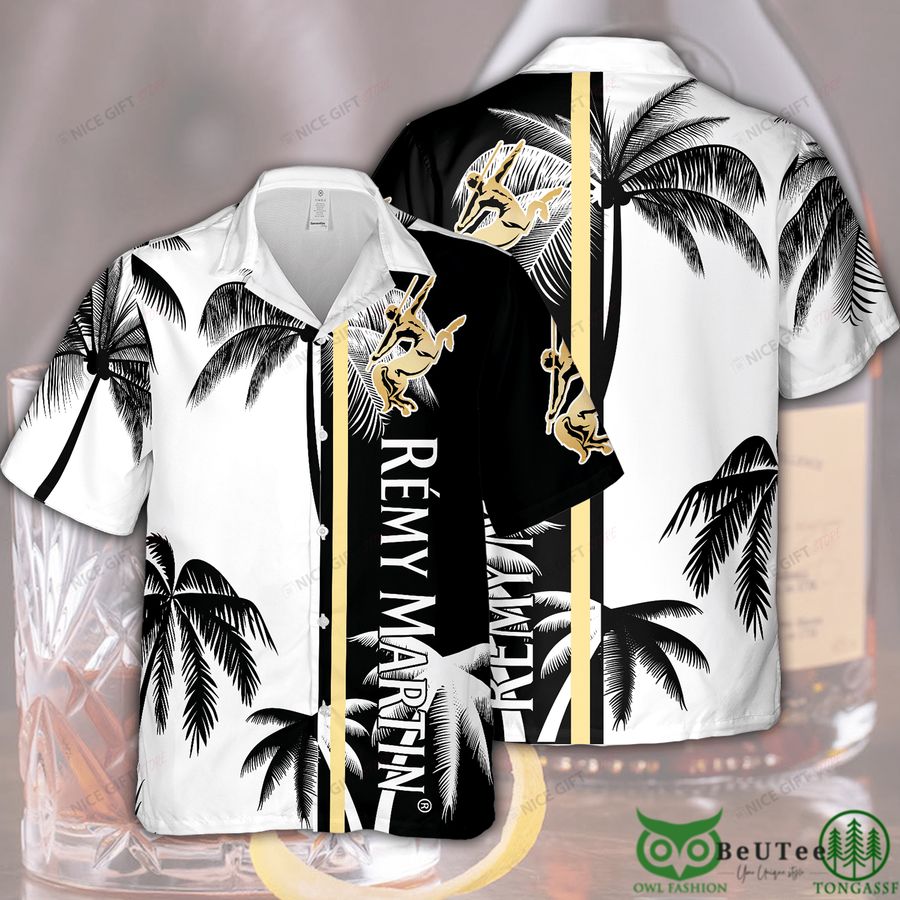 Remy Martin White Black Half Hawaii 3D Shirt 