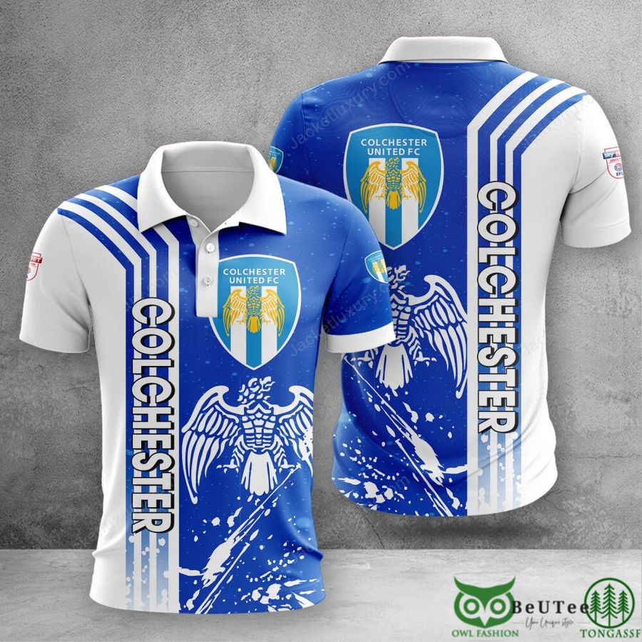 Colchester United EPL 3D Polo Tshirt Hoodie