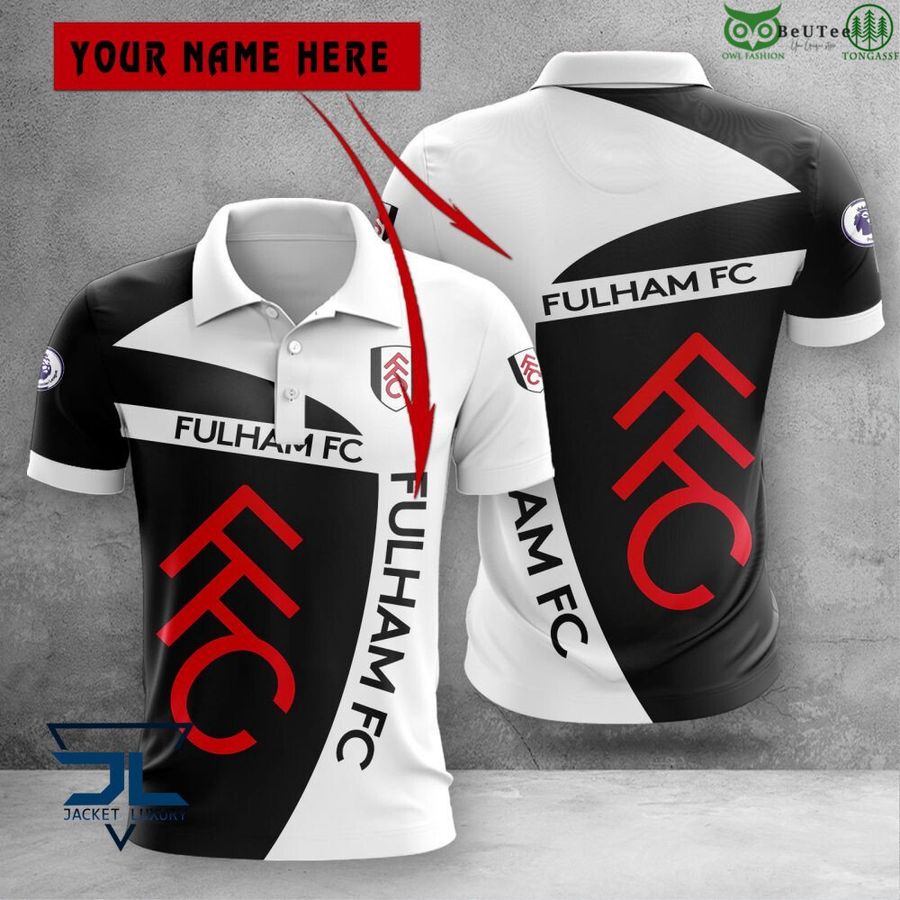 Fulham Premier League 2022 3D Polo T-Shirt Hoodie