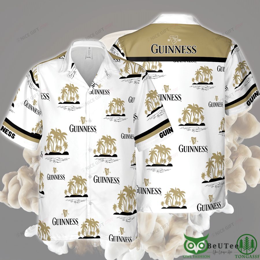 Guinness Palm Island Brown Hawaii 3D Shirt 