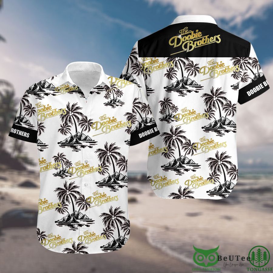 Doobie Brothers Palm Tree Hawaiian shirt Rock