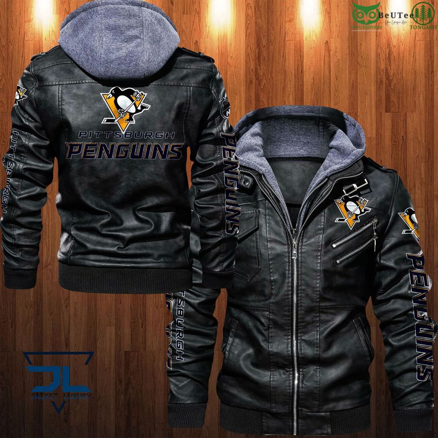 38 National Hockey League NHL Pittsburgh Penguins Leather jacket