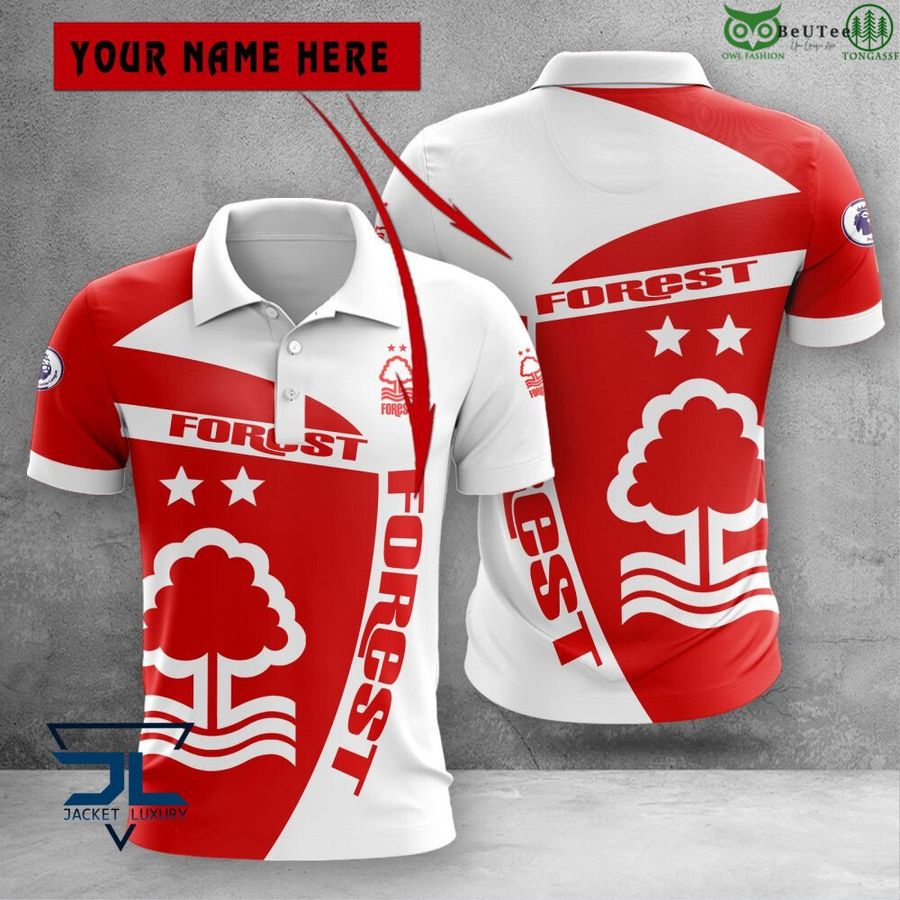 Nottingham Forest F.C Premier League 2022 3D Polo T-Shirt Hoodie