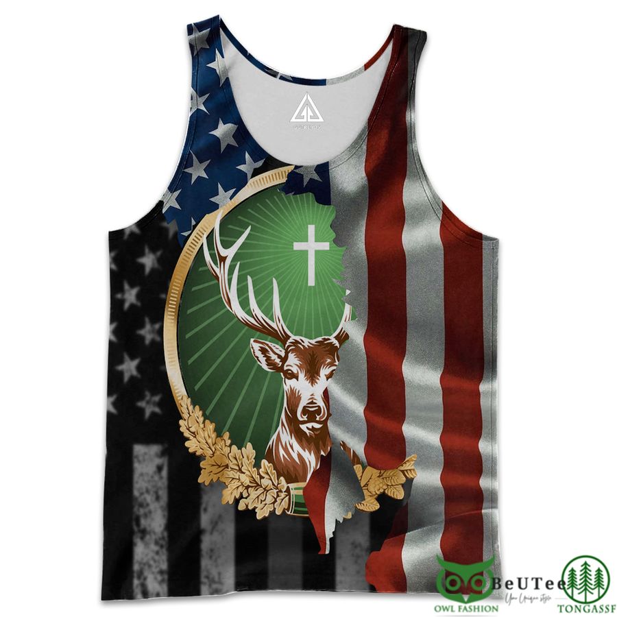 146 Jagermeister American Flag Logo 3D Hoodie Tshirt Sweatshirt