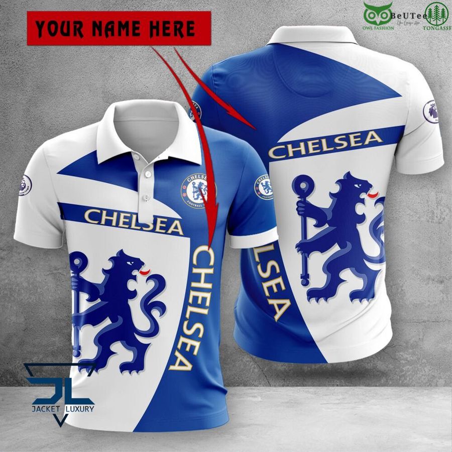 Chelsea F.C. Premier League 2022 3D Polo T-Shirt Hoodie