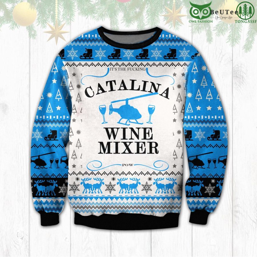 44 Catalina Wine Mixer Ugly Sweater Beer Drinking Christmas Limited