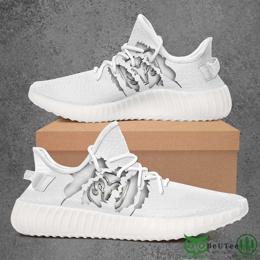 2 Dodge Car Yeezy Sneakers Shoes White