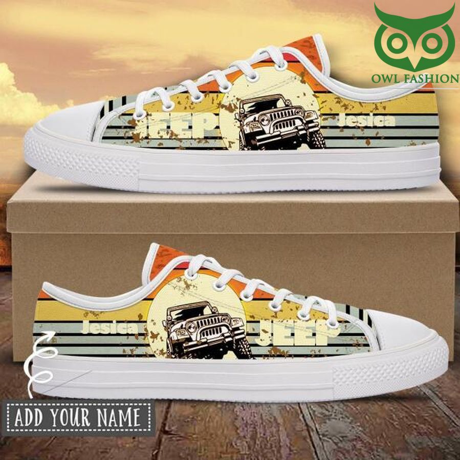 Personalized Jeep Yellow Stan Smith Low Top Shoes