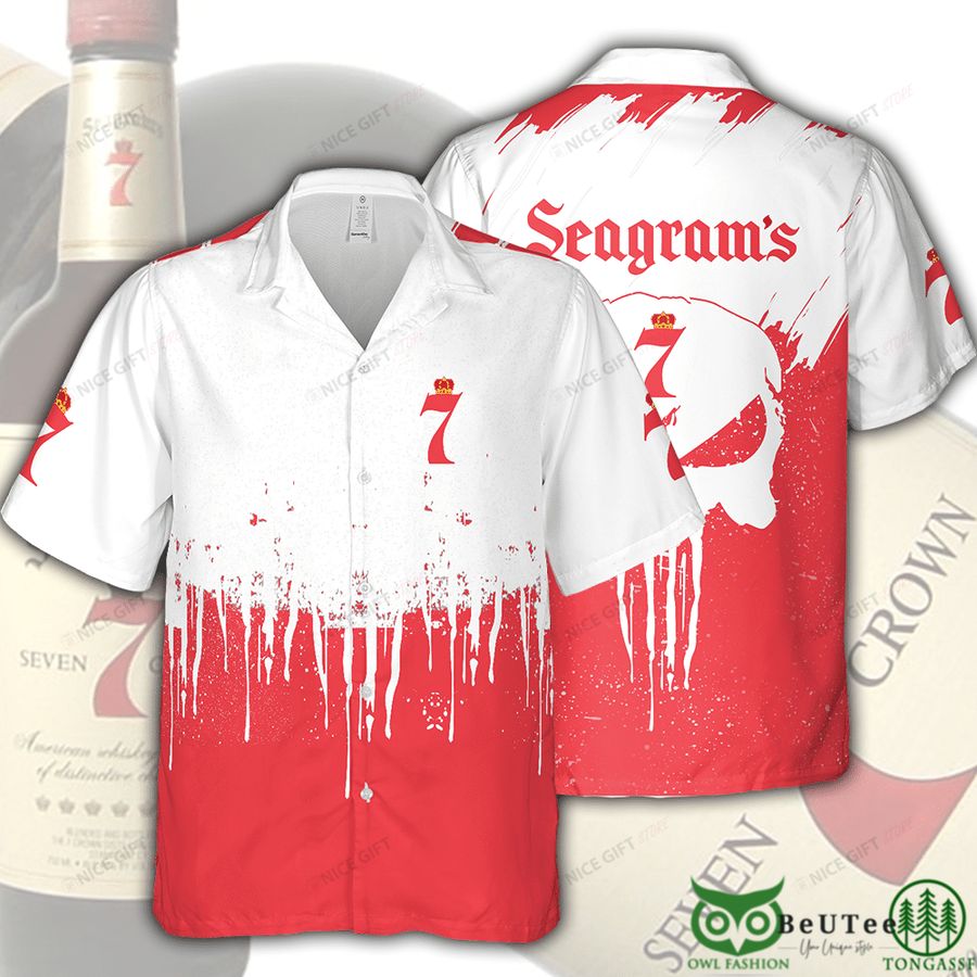 Seagram's Color Drop Red Hawaii 3D Shirt 